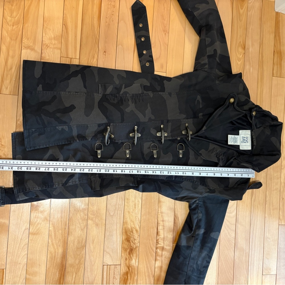 Vintage Y2K Camouflage Utility Jacket Military Grunge Aesthetic Medium Belt - Picture 14 of 15